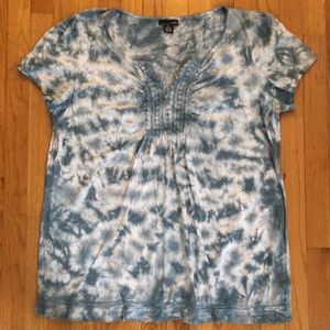 RXB Blue Tie Dye Flowy Top Size XXL